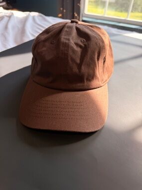 Brown Classic Cotton Baseball Cap - Men Accessories